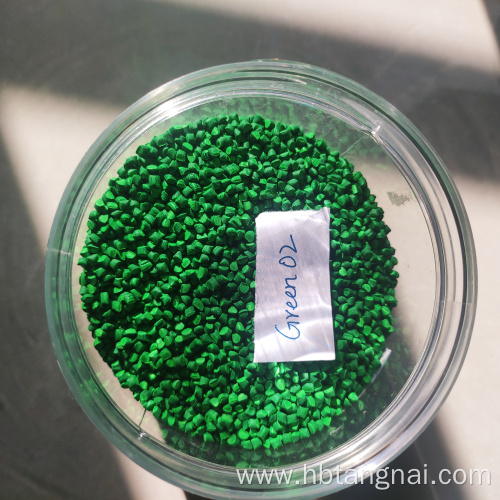 Green masterbatch for film blowing injection molding